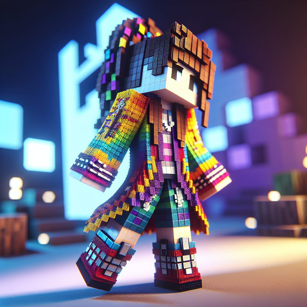 Aesthetic Girl Minecraft Skin Template: Explore Creative Possibilities
